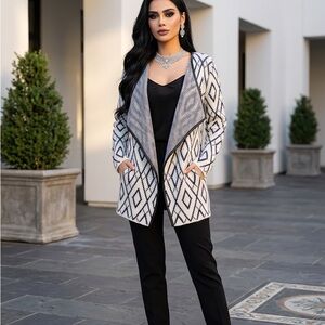 Lumiere Diamond Pattern Cardigan